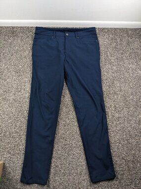 Lululemon Pants ABC Slim Fit Warpstreme 5 Pocket True Navy Blue 34x33